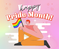 Modern Pride Month Celebration Facebook Post Design