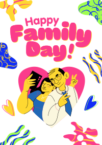 Quirkly Doodle Family Poster Image Preview