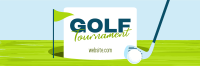 Simple Golf Tournament Twitter Header Design
