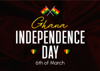 Ghana Independence Day Postcard Design