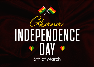 Ghana Independence Day Postcard Image Preview