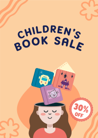 Kids Book Sale Flyer Design