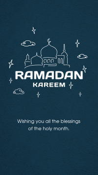 Ramadan Outlines Instagram Story Design