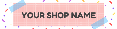 Pastel Color Badge Etsy Banner Image Preview