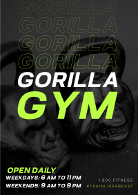 Gorilla Gym Flyer Image Preview