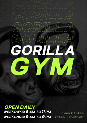 Gorilla Gym Flyer Image Preview
