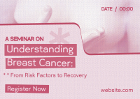 Breast Cancer Seminar Postcard Image Preview