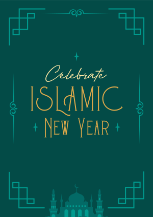 Bless Islamic New Year Flyer Image Preview