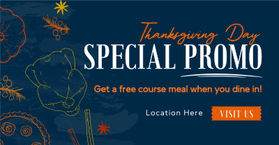 Hey it's Thanksgiving Promo Facebook ad Image Preview