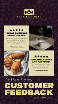 Modern Coffee Shop Feedback Facebook story Image Preview