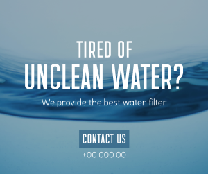 Water Filtration Facebook post Image Preview
