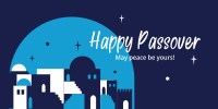 Passover Skyline Twitter Post Design