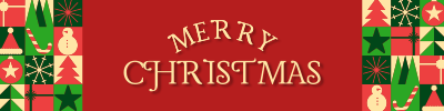 Modern Christmas Etsy Banner Image Preview