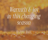 Autumn Season Quote Facebook Post Design