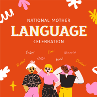 Celebrate Mother Language Day Instagram post Image Preview