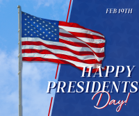 Presidents Day Celebration Facebook Post Design