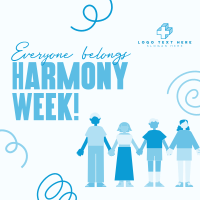 United Harmony Week Instagram Post Design