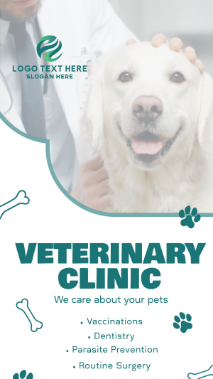 Professional Veterinarian Clinic Facebook story Image Preview