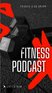 Modern Fitness Podcast Instagram Story Design