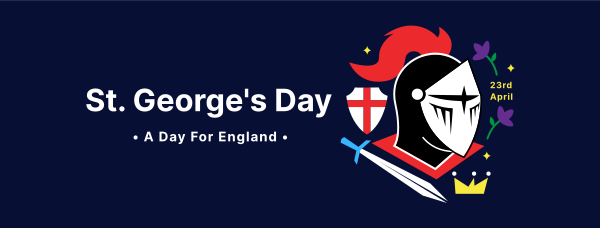 St. George's Knight Helmet Facebook Cover Design Image Preview