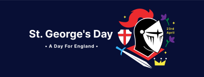 St. George's Knight Helmet Facebook cover Image Preview