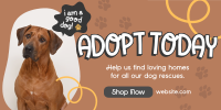 Dog Adoption Twitter post Image Preview