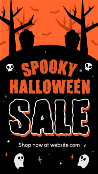 Spooky Ghost Sale YouTube Short Design