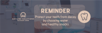 Dental Reminder Twitter Header Image Preview