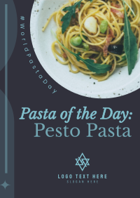 Minimalist Pasta Day Poster Preview