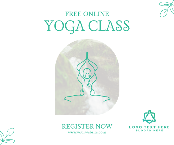 Online Yoga Class Facebook Post Design Image Preview