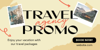 Travel Agency Sale Twitter Post Design
