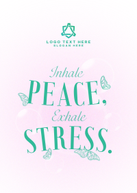 Relaxation Breathing  Quote Flyer Preview