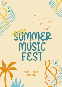 Fun Summer Playlist Flyer Design
