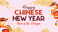 Chinese New Year Dragon Facebook Event Cover Design