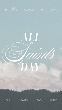 All Saints' Day Minimalist Instagram Reel Preview