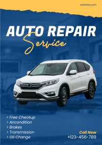Auto Repair ripped effect Poster Image Preview