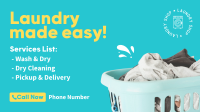 Laundry Made Easy Facebook Event Cover Design
