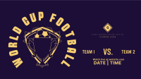 World Cup Trophy Facebook Event Cover Design
