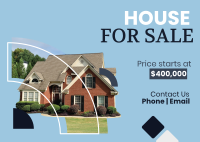 House for Sale Postcard Image Preview