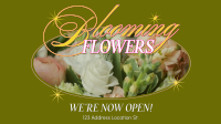 Blooming Today Floral Facebook Event Cover Design