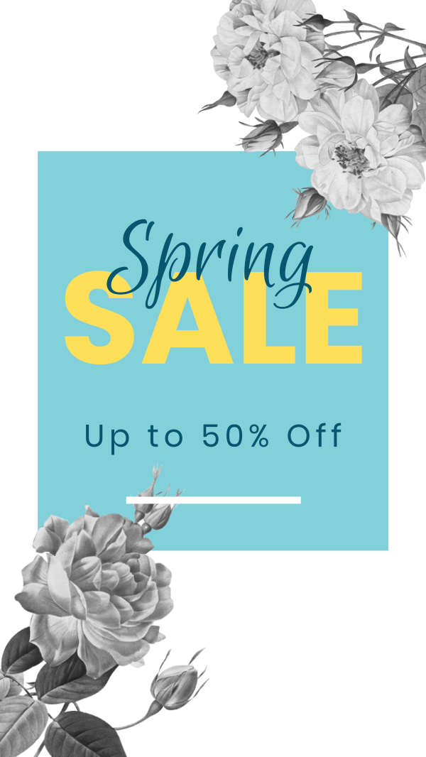 Spring Sale Instagram Story Design Image Preview