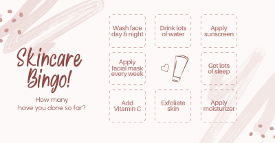 Skincare Tips Bingo Facebook ad Image Preview