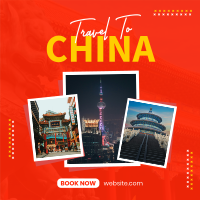 Travelling China Instagram Post Design