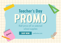 Teacher's Day Deals Postcard Image Preview