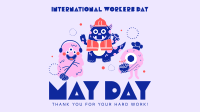 Fun-Filled May Day Facebook Event Cover Design