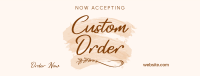 Brush Custom Order Facebook Cover Design