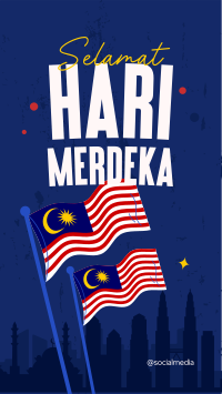 Hari Merdeka Malaysia Instagram Reel Design