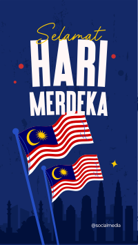 Hari Merdeka Malaysia Instagram reel Image Preview