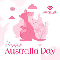 Kangaroo Australia Day Instagram Post Image Preview