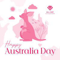 Kangaroo Australia Day Instagram Post Image Preview